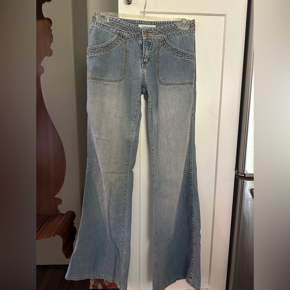 Jill Stuart size 4 Denim wide leg jeans
